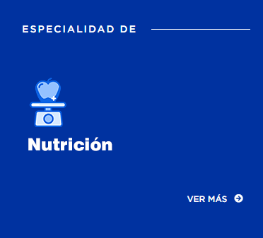 Especialidad de Nutrición